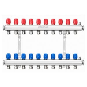 Inox razdelnik za podno grejanje | 10 krugova | Frozzini