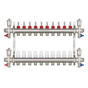 Inox razdelnik za podno grejanje | 10 krugova | Frozzini